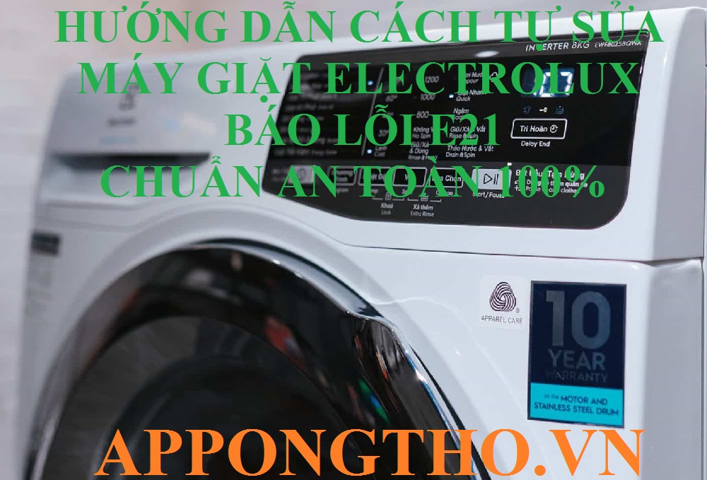 Gọi thợ sửa khi máy giặt Electrolux lỗi E21 trường hợp nào?