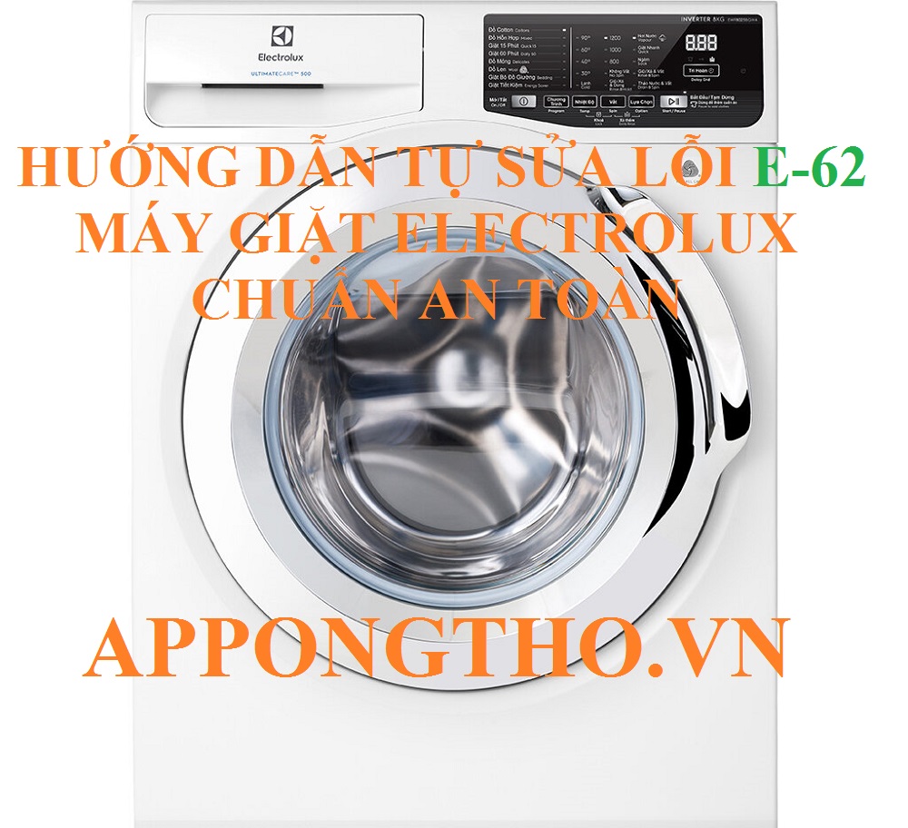 Lỗi E-62 máy giặt Electrolux kiểm tra cảm biến nhiệt