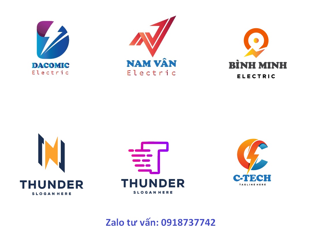 Thiết kế logo ngành điện độc đáo sáng tạo giá ưu đãi